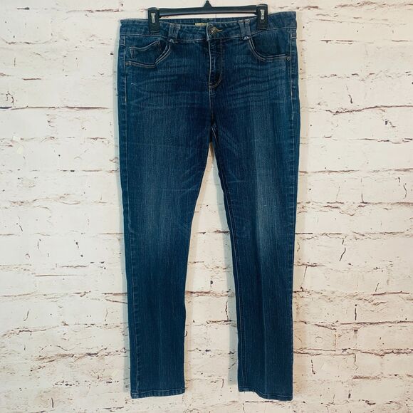 Democracy Skinny Jeans Size 14 Women’s Dark Wash Absolution Stretch Denim Pants - Picture 1 of 9